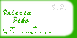 valeria piko business card